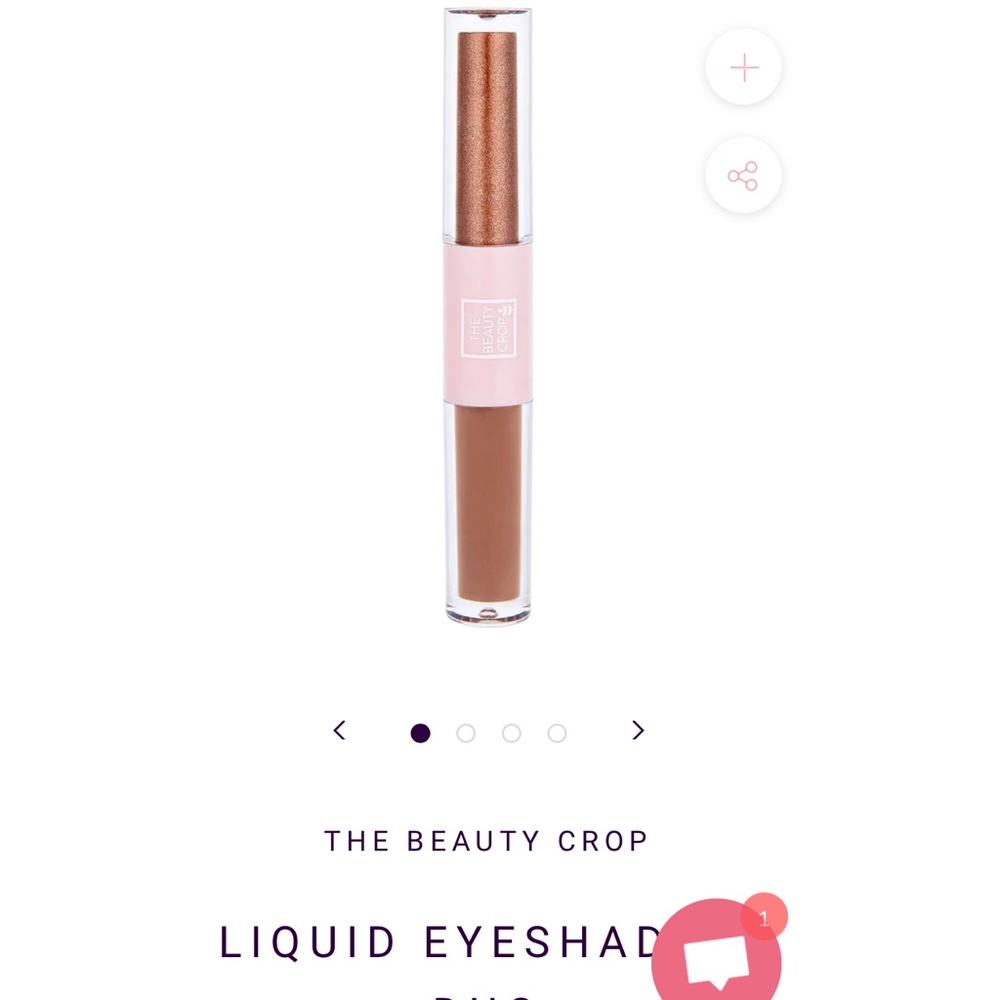 NIP The Beauty Crop Liquid Eyeshadow Duo in Cinnamon and Fudge
